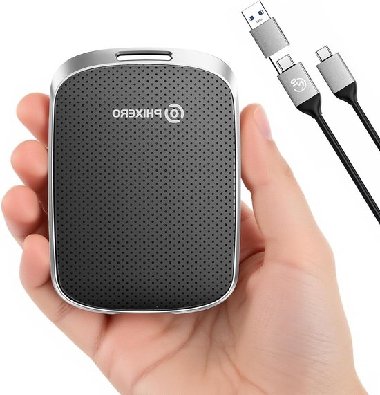 Externe SSD - Draagbare Opslag - Snelle Data Overdracht - Hoge Snelheid - 1TB - Zwart