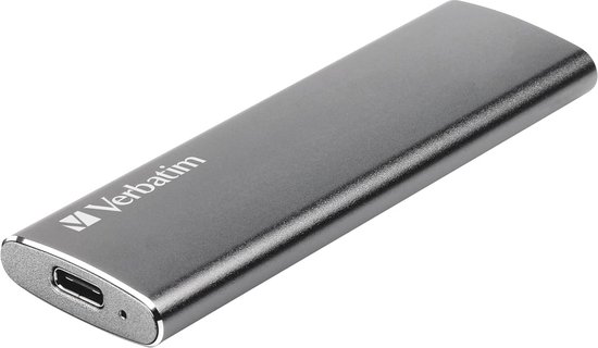 Externe SSD - Draagbare Opslag - Snelle Data Transfer - Aluminium Behuizing - 240 GB - Spacegrijs