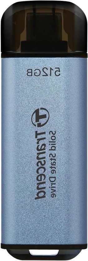 Externe SSD - Draagbare Opslag - Snelle Data Transfer - Compact en Schokbestendig - 512 GB - Blauw