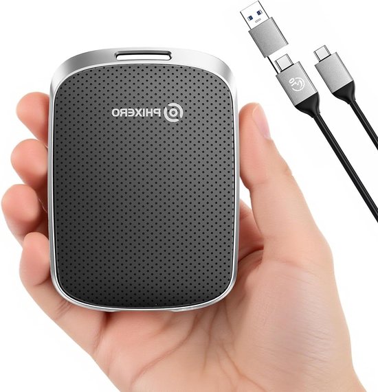 Externe SSD - Draagbare Opslag - Snelle Data Transfer - Half-Height Ontwerp - 4TB - Zwart