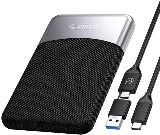Externe SSD - Draagbare Opslag - Snelle Data Transfer - Hoge Snelheid - 4TB - Zwart/Zilver
