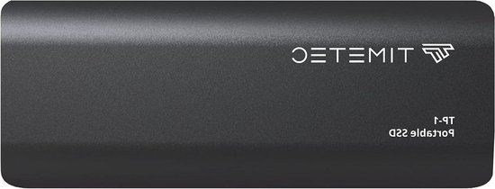 Externe SSD - Draagbare Opslag - Snelle Data Transfer - Ultralicht Aluminium - 2 TB - Zwart