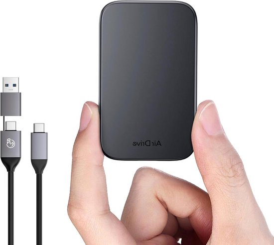 Externe SSD - Opslagstation - Bestanden Opslaan - Hoge Snelheid - 1 TB - Zwart