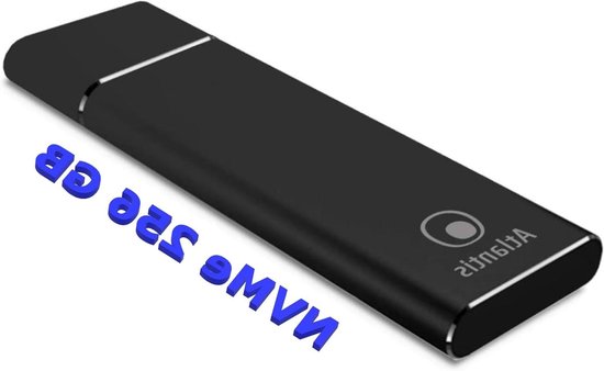 Externe SSD - Portable Harde Schijf - Snelle Data Opslag - NVMe M.2 Ondersteuning - 256 GB - Zwart