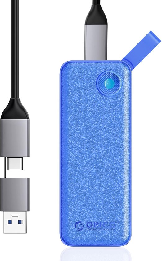Externe SSD Schijf - Snelle Opslag - Bestanden Overzetten - Compact Ontwerp - 512 GB - Blauw
