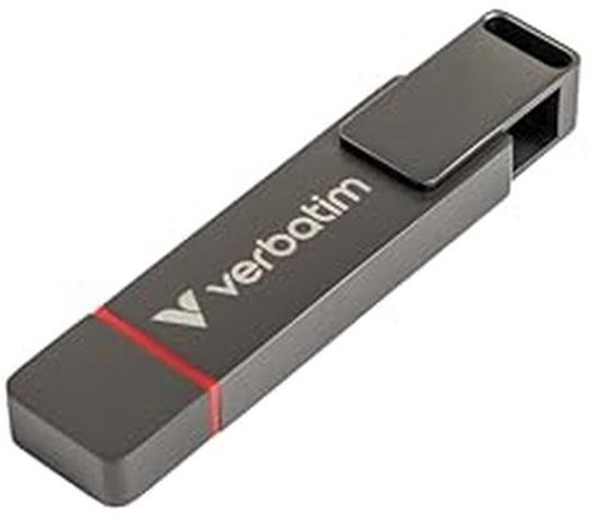Externe SSD Stick - Snelle Geheugenstick - Bestanden Overzetten - Dubbele USB Connectoren - 1 TB - Zwart