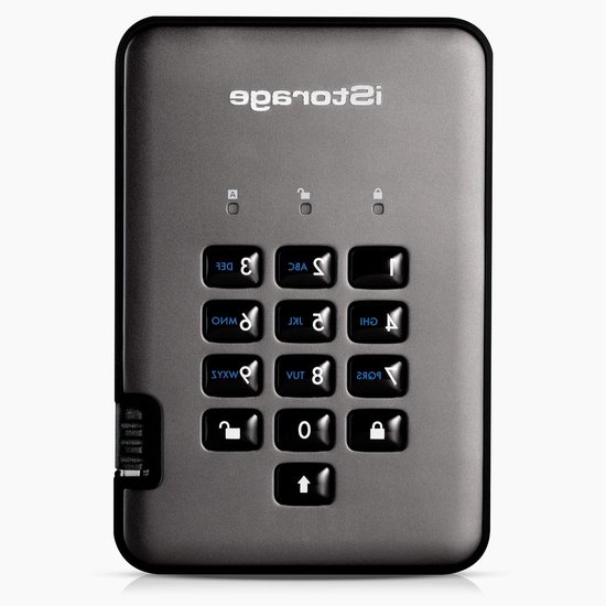 Externe SSD - Veilige dataopslag - Digitale activa beschermen - Wachtwoord beveiligd - 128 GB - Grafiet