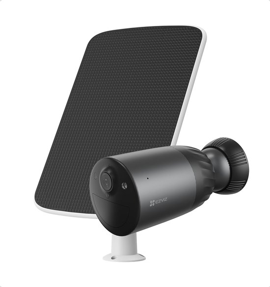 Ezviz BC1C Pro Kit - 4K Ultra HD - Batterijcamera - Kleur nachtzicht - 10400 mAh - MicroSD Card - Zonnepaneel - Zwart van EZVIZ