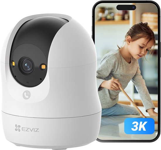EZVIZ C6N G1 3K - Wifi Beveiligingscamera Binnen - Smart Color Nachtzicht met Licht - Menselijke Vormdetectie - Automatische Patrouillemodus - Tweerichtingsgesprekken - Fysieke Privacy - WDR - Indoor Camera