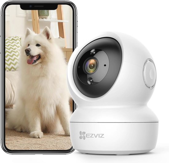 EZVIZ C6N WLAN-camera voor binnen 1080p pan/tilt/zoom met Alexa compatibiliteit, nachtzicht, bewegingsvolging en bidirectionele audio van EZVIZ