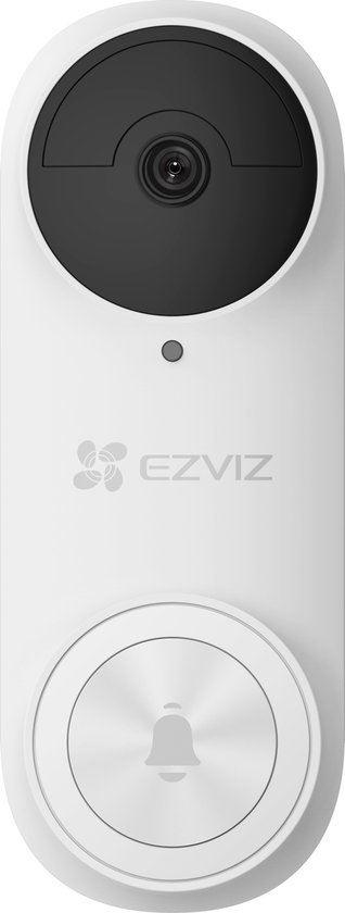 Ezviz DB2 Slimme Deurbellen op batterijen - 3MP - 2K beeld - Nachtzicht - Bewegingsmelder - Chime - 176° ultrabreed gezichtsveld - Wit van Merkloos