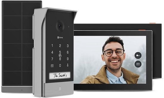 EZVIZ EP7 intercomsysteem 17,8 cm (7') Zwart, Zilver van EZVIZ