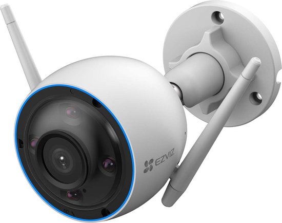 EZVIZ H3 2K Slimme Buitenbeveiligingscamera – Ultra 2K Resolutie, Kleurrijk Nachtzicht, AI-Mensdetectie, Tweeweg Audio - Wit