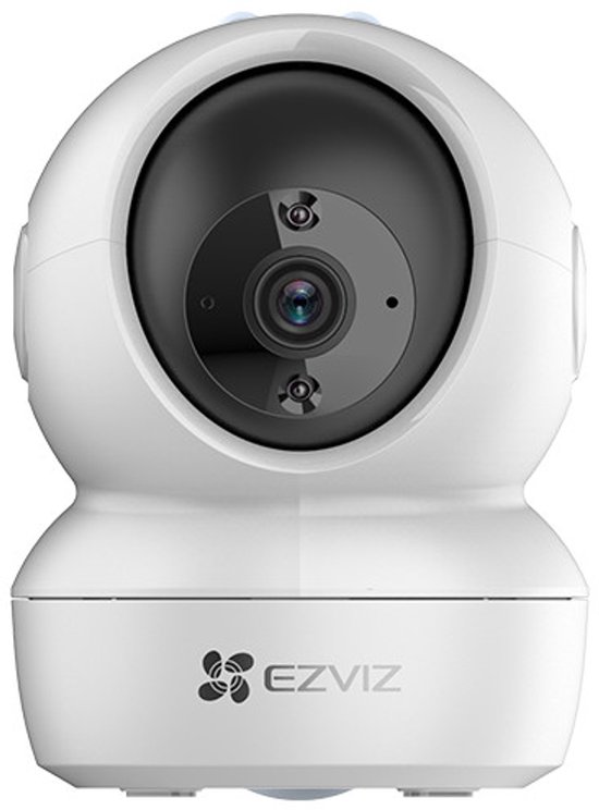 EZVIZ - H6c 2K+ - Binnencamera - IP Beveiligingscamera - 4MP - Draaibaar En Kantelbaar - Nachtzicht - Wit - 1 Stuk