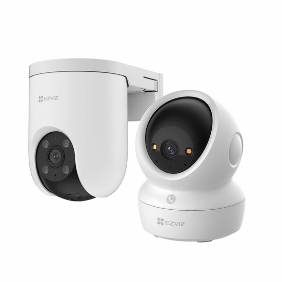 EZVIZ H8c SE 2K Buitencamera + H6c G1 4K Beveiligingscamera - 360° Pan & Tilt - Patrol Mode & Human Detection - Draadloos
