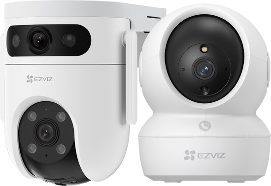 EZVIZ H9c 3K Slimme Beveiligingscamera + H6c Pro 4K Binnencamera - Pan & Tilt - AI Persoonsdetectie - Camera Voordeelbundel
