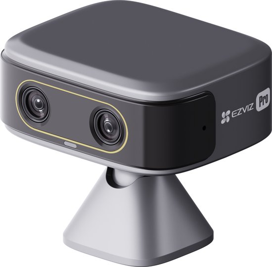EZVIZ HB60 4G Kit - Dual 360° PTZ Beveiligingscamera - Incl. Zonnepaneel - Draadloos - Buiten Camera - AI Detectie - Zilver