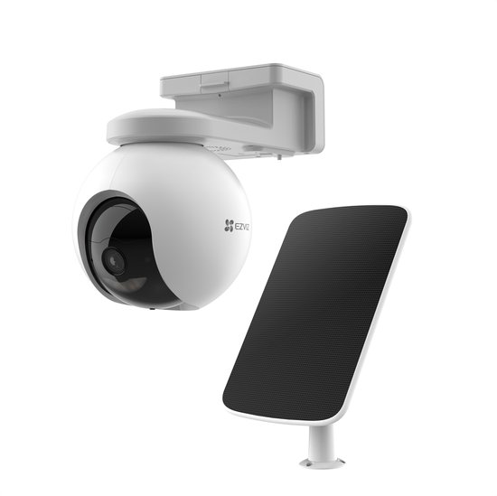 Ezviz HB8 Kit 2K+ Beveiligingscamera - Standalone Batterij Camera met Zonnepaneel - Pan/Tilt Zoom - 2K - Auto tracking - Wifi - Tot 210 dagen batterijduur - Wit van EZVIZ