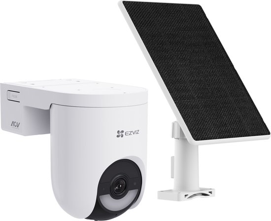 EZVIZ HB8 Lite 4G Kit - 2K+ Pan-Tilt Beveiligingscamera & 5W Zonnepaneel - 360° Vision, AI Detectie & Auto Tracking - Kleur Nachtzicht - Sirene & Spotlight - WiFi 6 & 4G - IP65 van EZVIZ