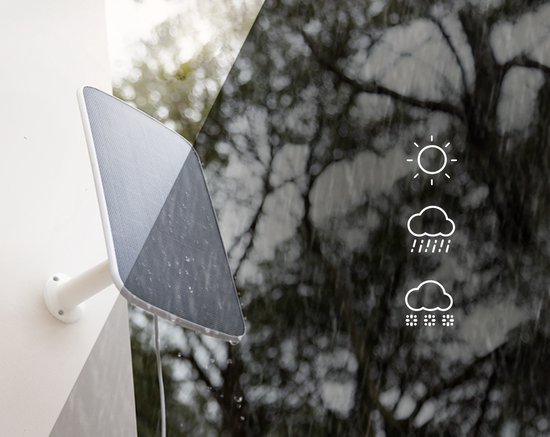 Ezviz Solar Panel-F - Zonne-oplaadpaneel - 4,2 W - Weerbestendig - Type-C- Kostenbesparende - Zwart van EZVIZ