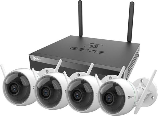 Ezviz X5S+H3C (4MP) wifi NVR Kit van Merkloos