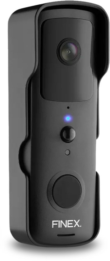 Finex™ Video Deurbel V1.1 - Inclusief binnenbel & batterijen - Dag en nachtmodus - Zonder abonnement - Draadloze deurbel - T-ring geluid - Deurbel met camera van Merkloos