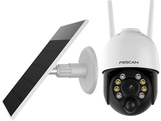 Foscam B4 OUTDOOR - IP Beveiligingscamera - 4MP Resolutie - Draadloos Batterij - Zonnepaneel van Merkloos