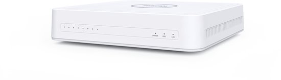 Foscam FN8108H Netwerk Video Recorder- 8 kanaals - 5MP - Ultra HD - Bedraad - Bewegingsdetectie - Wit
