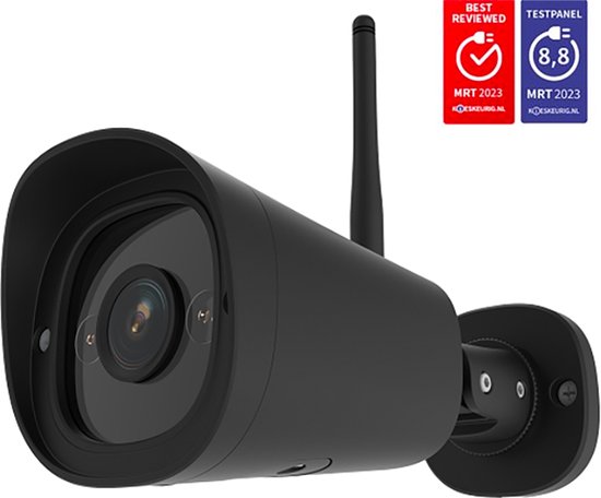 Foscam G4C Beveiligingscamera - Buitencamera - Kleur Nachtzicht 20m - 2K - IP66 - 4MP - Spotlight - Zwart van Foscam
