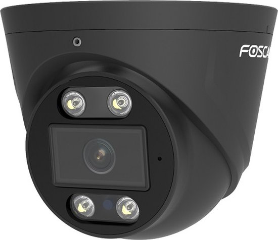 Foscam T8EP Beveiligingscamera - UHD - PoE IP camera - Geluid en lichtalarm - Zwart van Foscam
