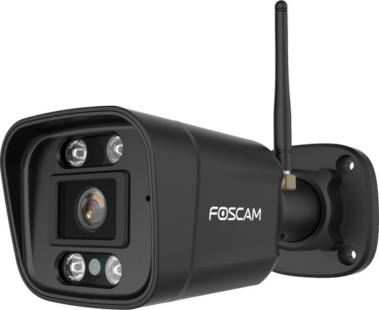 Foscam V5P Beveiligingscamera - 3K/5MP dual-band WiFi camera met geluid- en lichtalarm - Zwart van Foscam