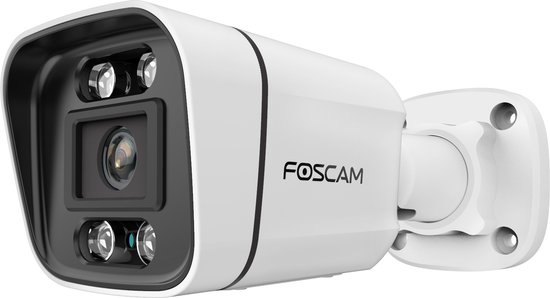 Foscam V8EP Beveiligingscamera - 8MP - UHD PoE IP beveiligingscamera- persoons en voertuig detectie - Wit van Foscam