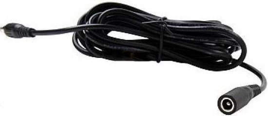 Foscam Voeding verlengkabel 8 meter 12V zwart (stekker 5.5 x 2.1mm) van Merkloos