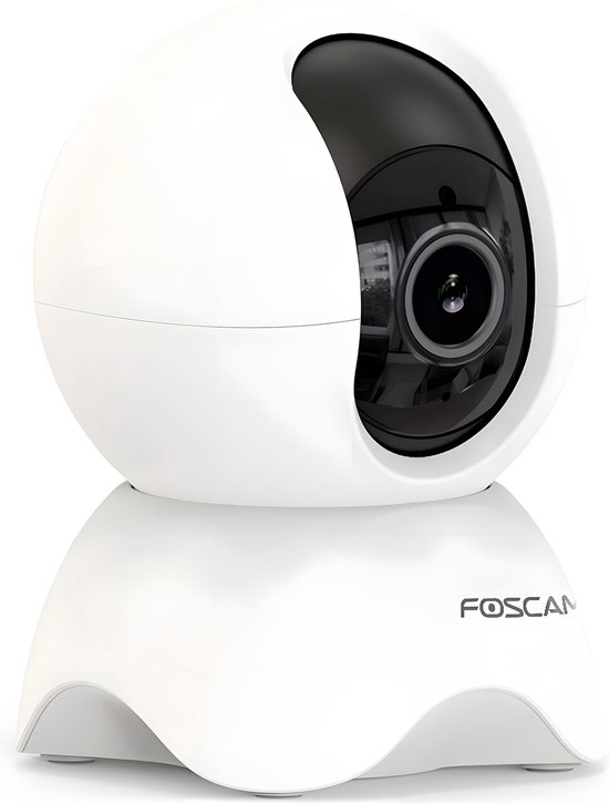 Foscam X5 - Beveiligingscamera's - 5 MP - Pan&tilt - Binnencamera - Babyfoon - Persoonsdetectie - Wit van Foscam