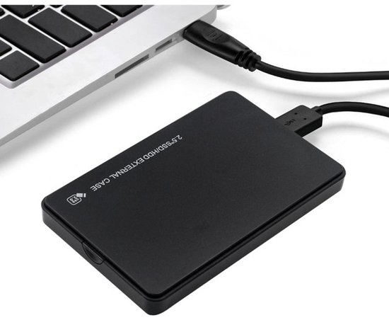 Geen demontage nodig USB 3.0 harde schijfbehuizing - harde schijf extern - harde schijf - USB 3.0 harde schijfbehuizing - 12*7,6*1,3 cm - Zwart - ABS van Merkloos