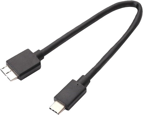 Gegevensoverdrachtkabel - Externe HDD Kabel - Bestanden Overzetten - High-Speed 5 Gbps - Tot 5 TB - Zwart