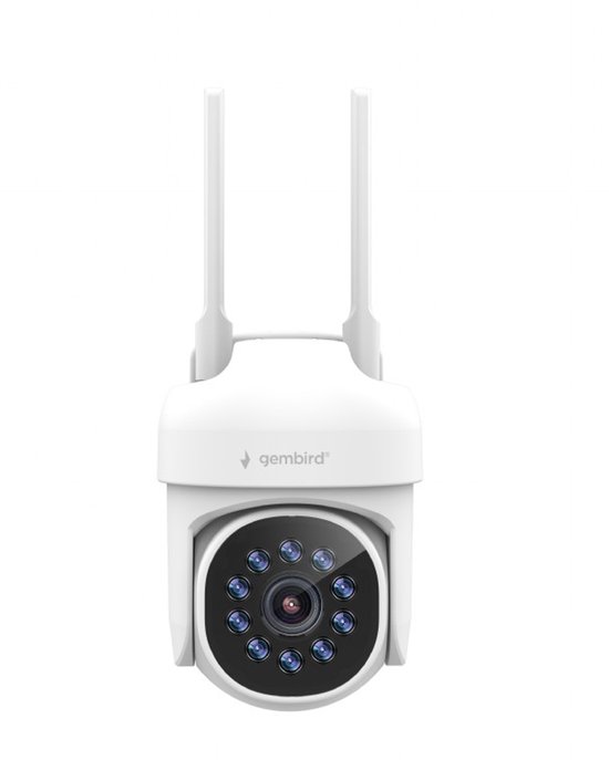 Gembird Beveiligingscamera - Buitencamera - Draaibaar - 2K QHD - WIFI - Met speaker - Werkt met Tuya Smart Life App