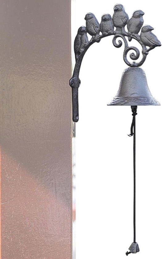 Gietijzeren Deurbel - Boerderij Bel - Gasten Ontvangen - Luid Geluid - 33 cm Lengte - Multicolour