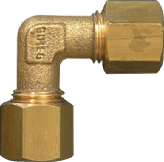 Gimeg Verloopkoppeling Knie Haaks - Overige gasfittingmateriaal - Koper van Gimeg