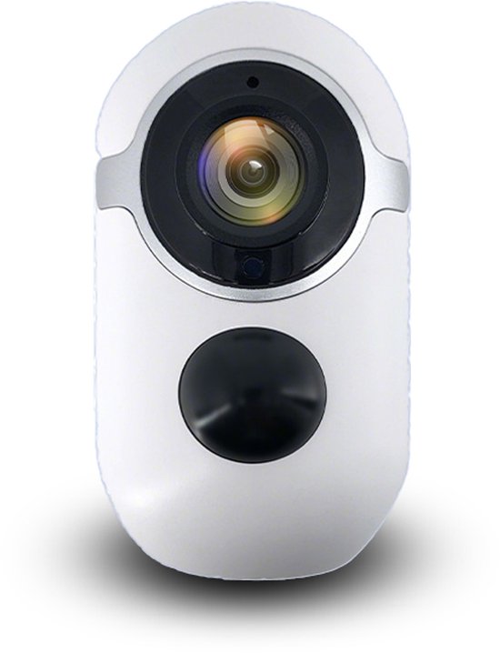 Gloovon® - Huisdiercamera met App - Beveiligingscamera - 3MP - Full HD - WIFI - Nachtzicht - Beweeg en geluidsdetectie - Indoor Camera - 5200 mAh batterij - Inclusief 64GB Micro-SD-kaart - Compatibel met Amazon Alexa en Google Assistant van Merkloos