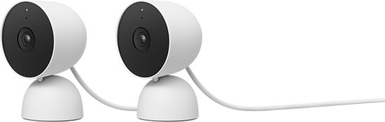 Google Nest Camera - Beveiligingscamera - Wit - FullHD - Bedraad - 2 stuks van Google