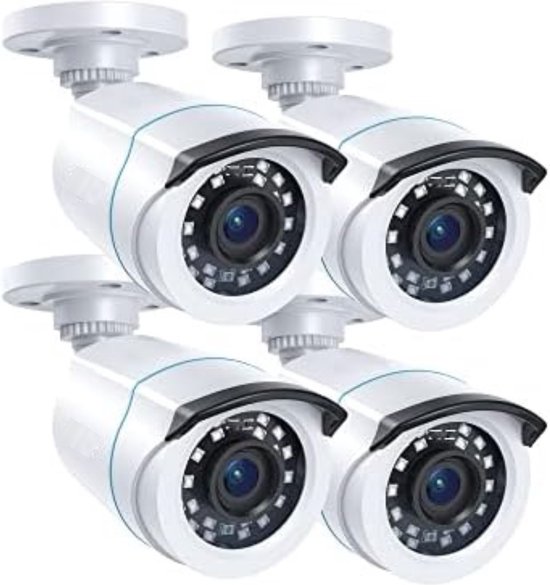 Graytified - Cctv Camerasysteem - Camera Beveiliging Draadloos Wifi - Wifi Beveiligingscamera Set Buiten - Wit van Graytified