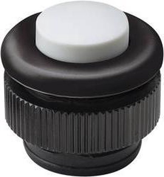 Grothe 61031 Belknop 1-voudig Zwart, Wit 12 V/1,5 A