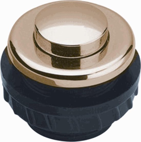 Grothe 62025 Belknop 1-voudig Goud 12 V/1,5 A