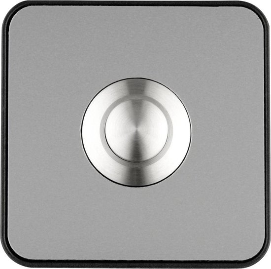 Grothe 64181 Bel RVS-look, Zwart