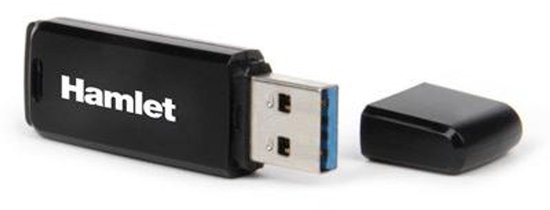 Hamlet Zelig Pen USB 3.0 USB flash drive 8 GB USB Type-A 3.2 Gen 1 (3.1 Gen 1) Zwart van Merkloos