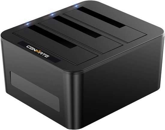 Harde Schijf Docking Station - Externe Opslag Harddisk Behuizing - Data Beheer - Ondersteunt 3 Schijven