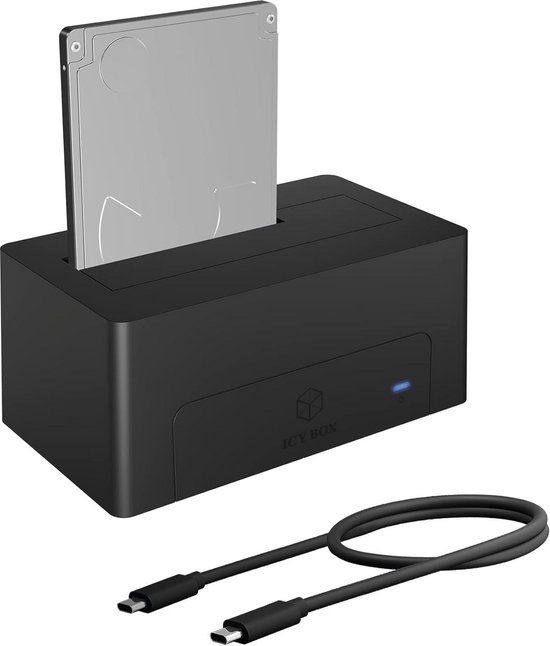 Harde Schijf Dockingstation - Externe Schijf Station - Data Toegang - Plug & Play - 25 & 35 inch - Zwart
