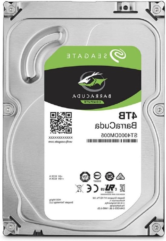 Harde Schijf - Interne Opslag - Data Opslaan - Compact Ontwerp - 4TB Capaciteit - Zilver