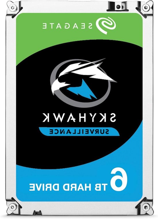 Harde Schijf - Opslag Medium - Beveiligingsopnames Opslaan - Geoptimaliseerd voor Bewaking - 6 TB - Zilver